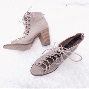 BESTON | “Brie” Lace Up Ankle Booties